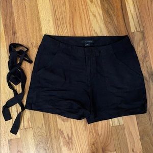 Sanctuary black linen shorts